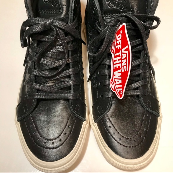 VANS LEATHER SK8-HI ZIP WEAVE DX WOMEN’S 9.5 New - Picture 3 of 6